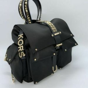 Gold studded satin Michael Kors backpack